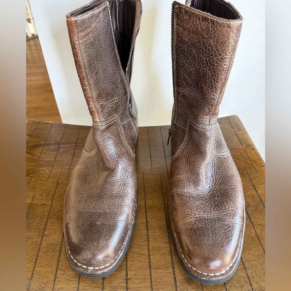 Cole Haan Men’s Brown Leather Boots 9.5 D  Vintage! Motorcycle NEW PICS!  NWOT!!